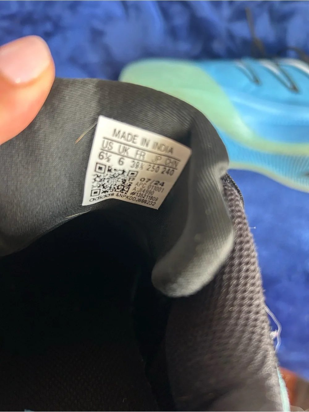 adidas Kids Blue and Black Lace-Up Sneakers